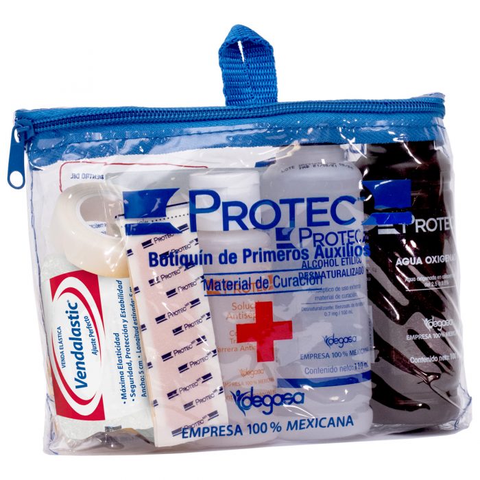 PROTEC BOTIQUIN PRIM AUXILIOS BOLSA TIPO CRISTAL MINI
