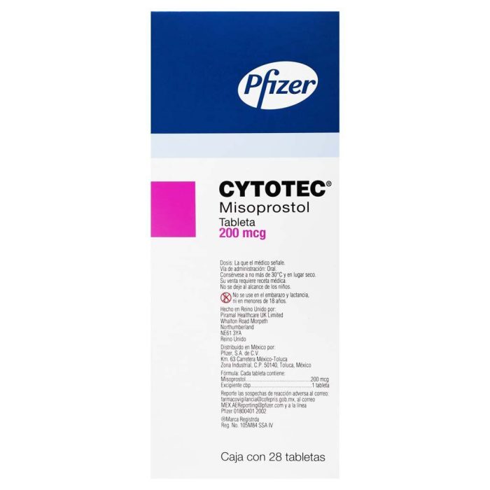 CYTOTEC 200MCG C 28 TAB MISOPROSTOL