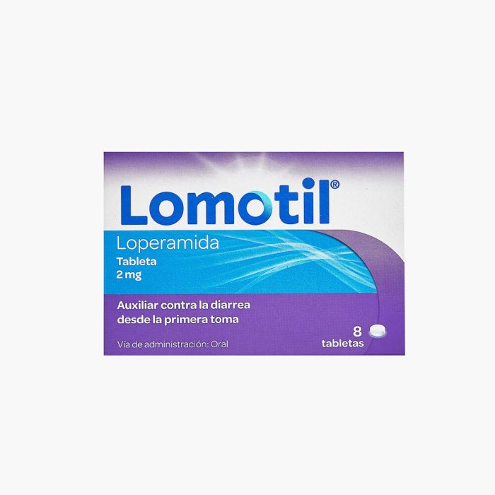 LOMOTIL 2MG TAB 8 LOPERAMIDA
