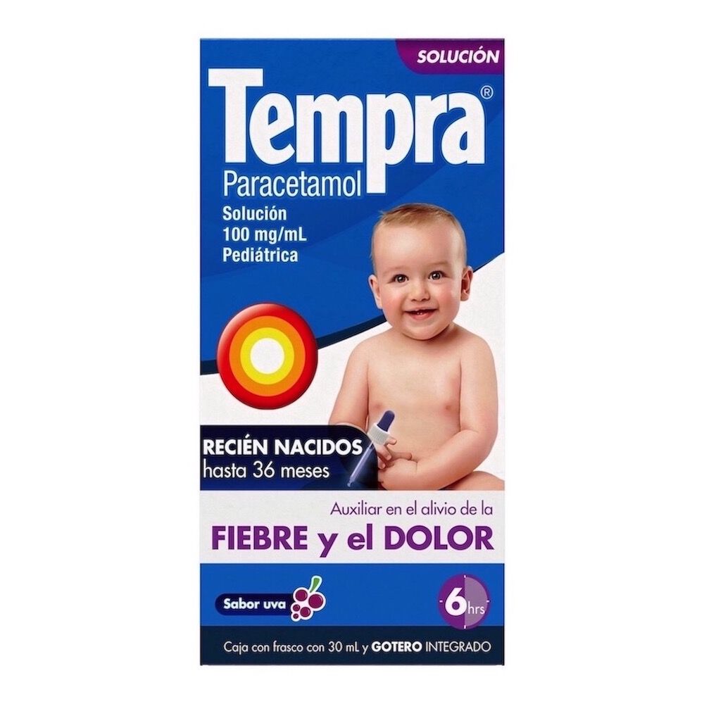 TEMPRA 100MG/ML PED O GOTERO 0 A 36 MESES 30ML