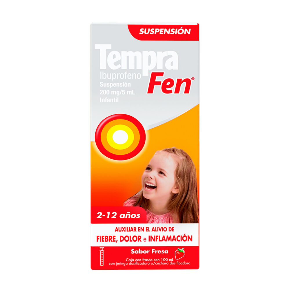 TEMPRA FEN SUSP INFANTIL FRESA 100ML