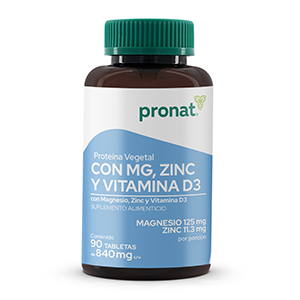 PROTEINA VEGETAL MG ZINC VIT D3 840MG C 90 TAB PRONAT