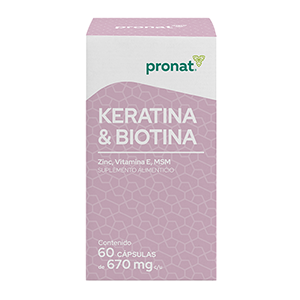 KERATINA Y BIOTINA 670MG C 60 CAP PRONAT