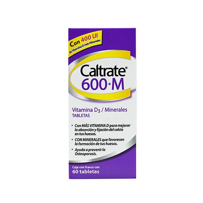 CALTRATE M 400UI VIT D C 60 TAB