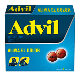 ADVIL 200MG C 12 TAB IBUPROFENO