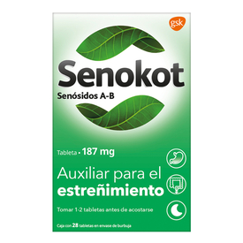 SENOKOT 187MG C 28 TAB SENOSIDOS AB