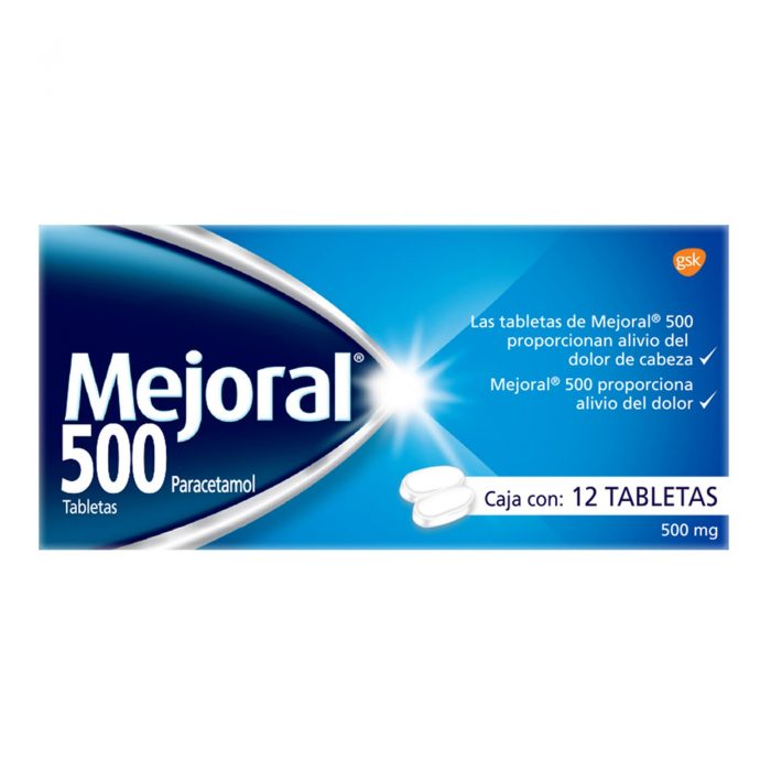 MEJORAL 500MG C 12 TAB PARACETAMOL