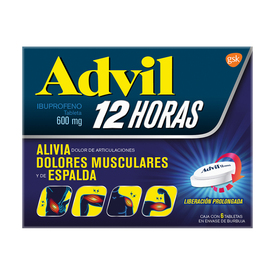 ADVIL 600MG 12 HORAS C 6 TAB IBUPROFENO