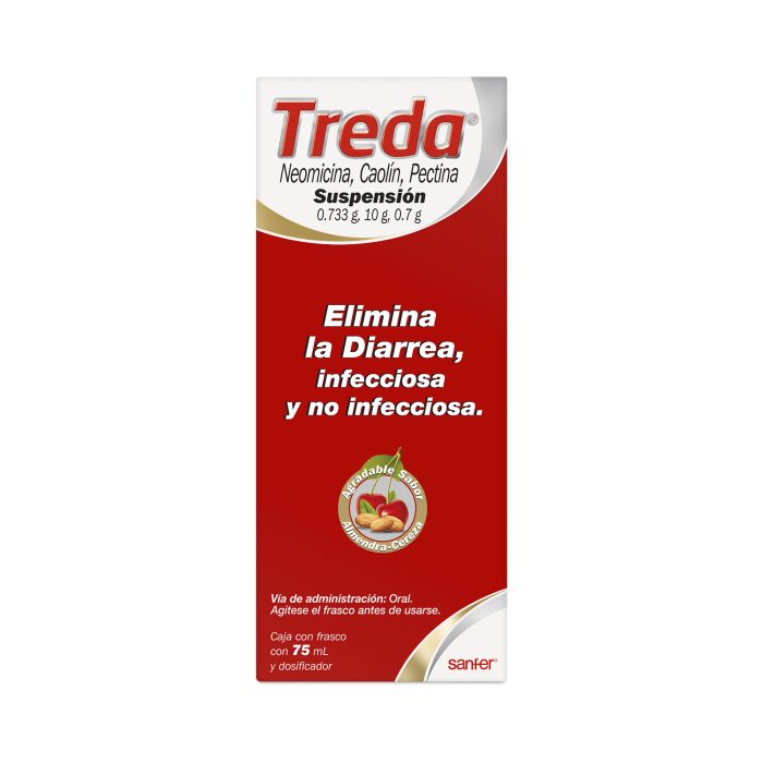 TREDA SUSP ORAL 75ML NEOMICINA/CAOLIN/PECTINA