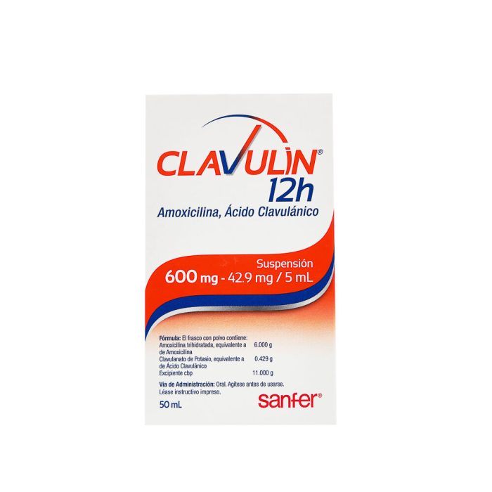 CLAVULIN 12H SUSP 60042.9MG 50ML