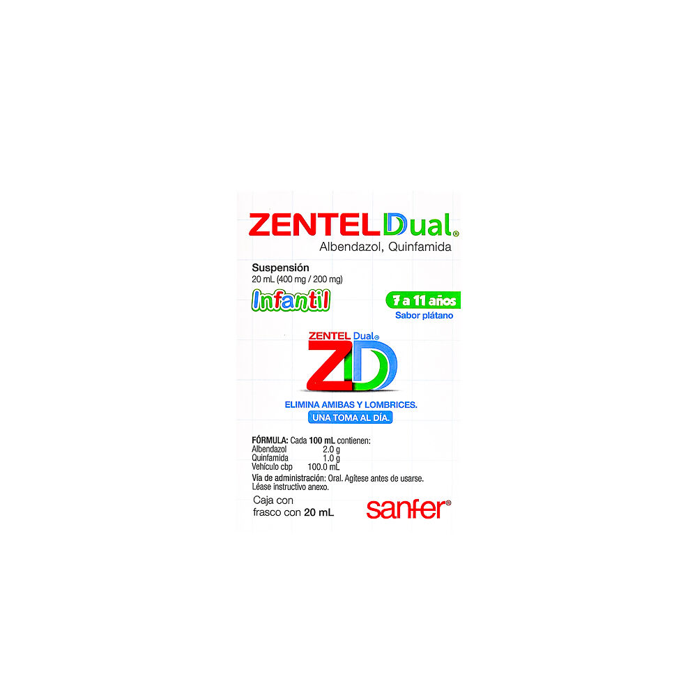 ZENTEL DUAL INFANTIL SUSP 20ML 7 A 11 AN