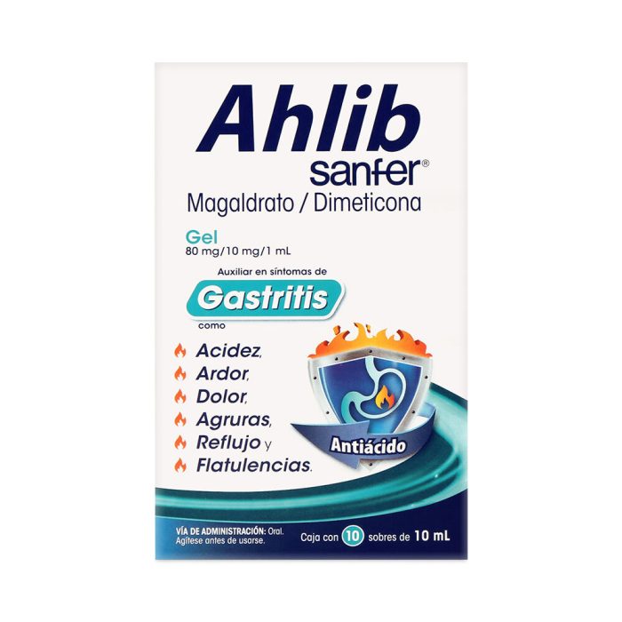 AHLIB GEL C 10 SOB 10ML MAGALDRATO/DIMETICONA
