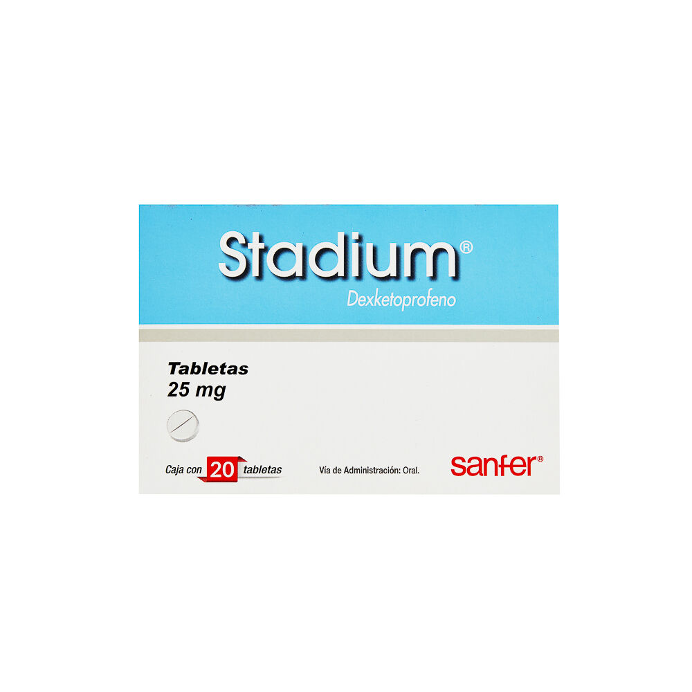 STADIUM 25MG C 20 TAB DEXKETOTROMETA