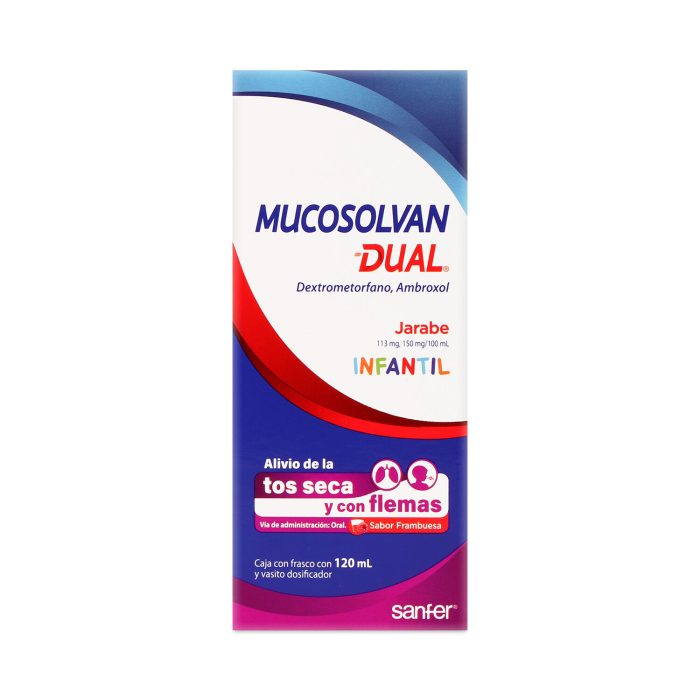 MUCOSOLVAN DUAL INFANTIL JBE SAB FRAMBUESA 120ML