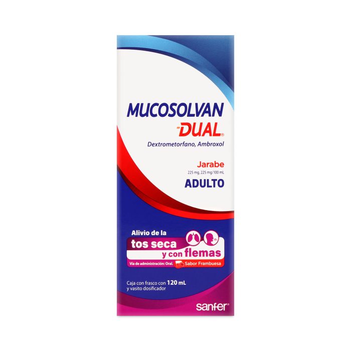 MUCOSOLVAN DUAL ADULTO JBE SAB FRAMBUESA 120ML