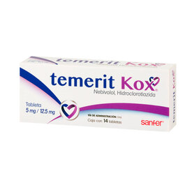 TEMERIT KOX 5 MG/12.5MG C 14 TAB
