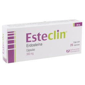 ESTECLIN 300MG C 20 CAP ERDOSTEINA