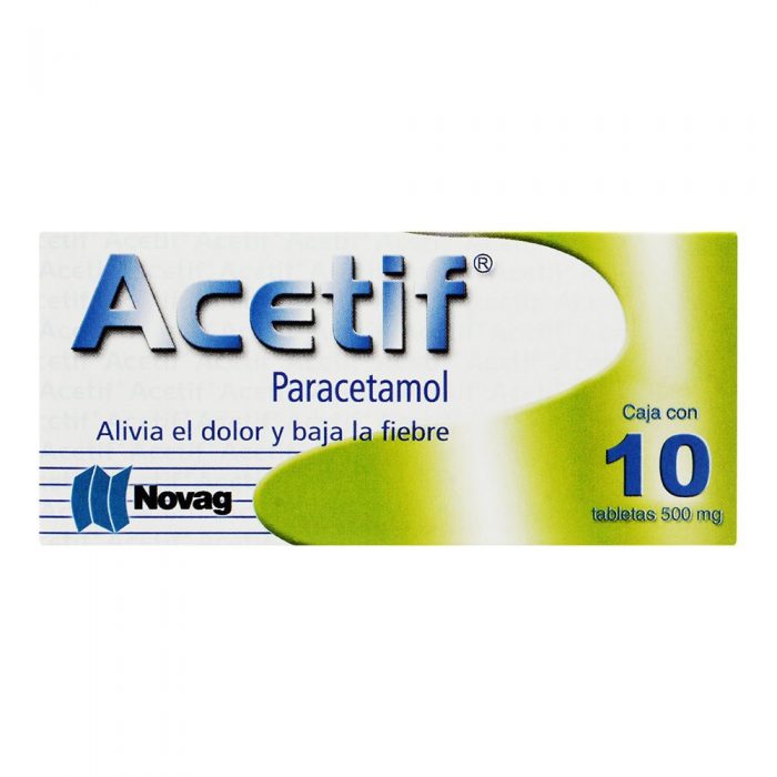 ACETIF 500MG C 10 TAB PARACETAMOL