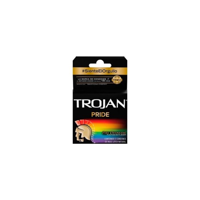 PRESERV TROJAN LUB C 3 PRIDE PIEL DESNUD