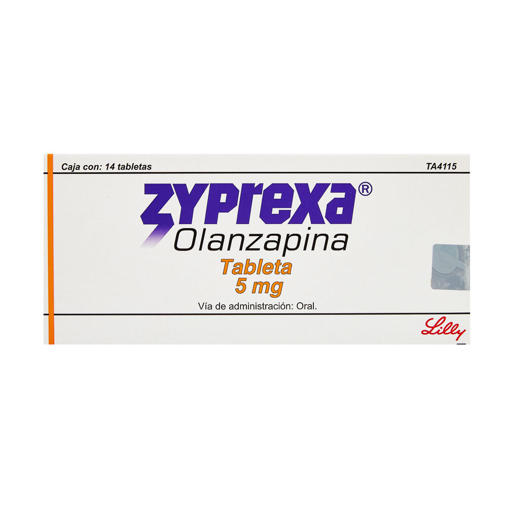 ZYPREXA 5MG C 14 TAB OLANZAPINA