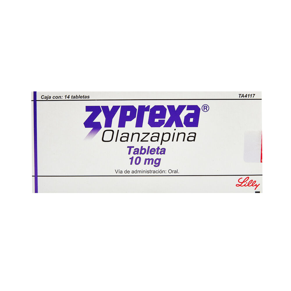 ZYPREXA 10MG C 14 TAB OLANZAPINA