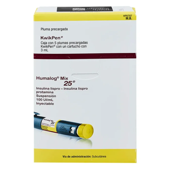 HUMALOG MIX 25 KWIK PEN C 5 PLUMAS PRECARG 3ML R