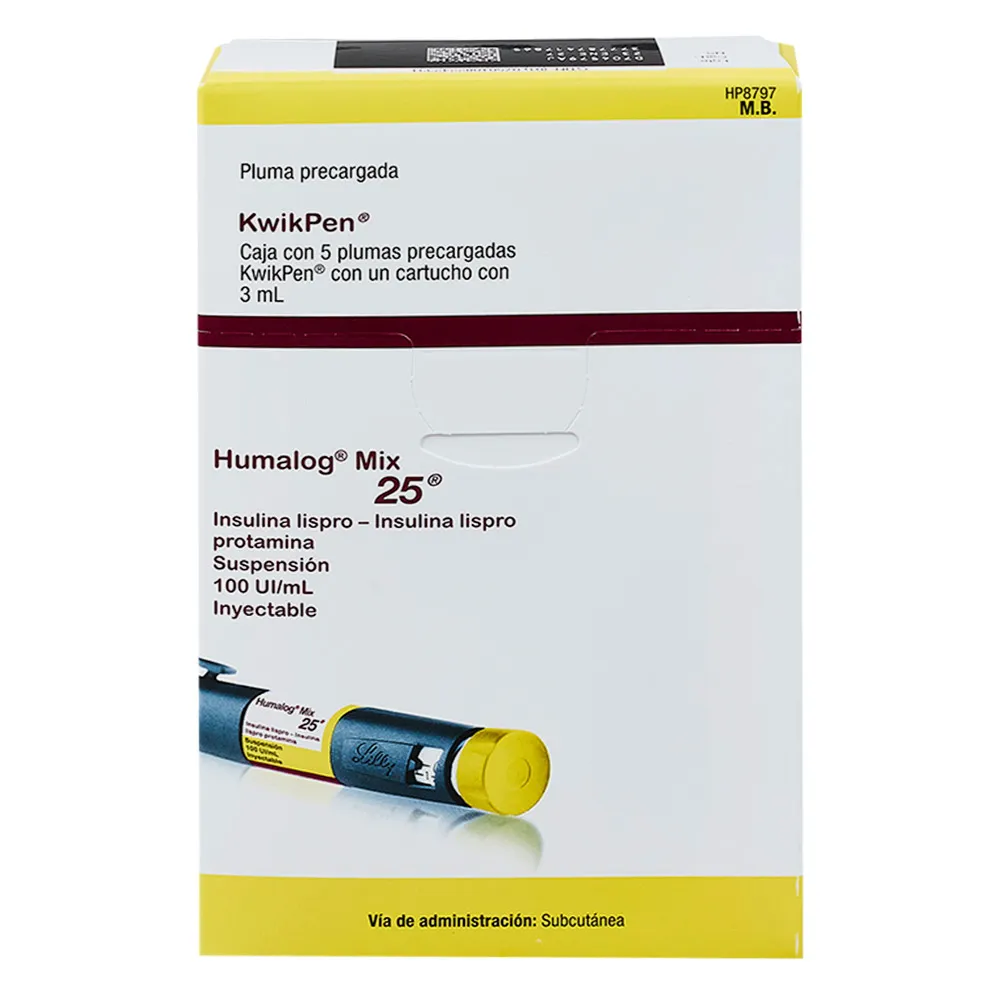 HUMALOG MIX 25 KWIK PEN C 5 PLUMAS PRECARG 3ML R