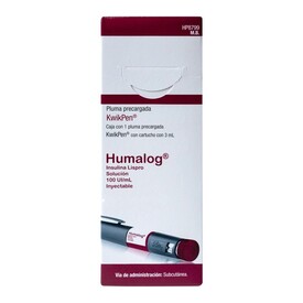 HUMALOG KWIKPEN JGA 100UI/ML
