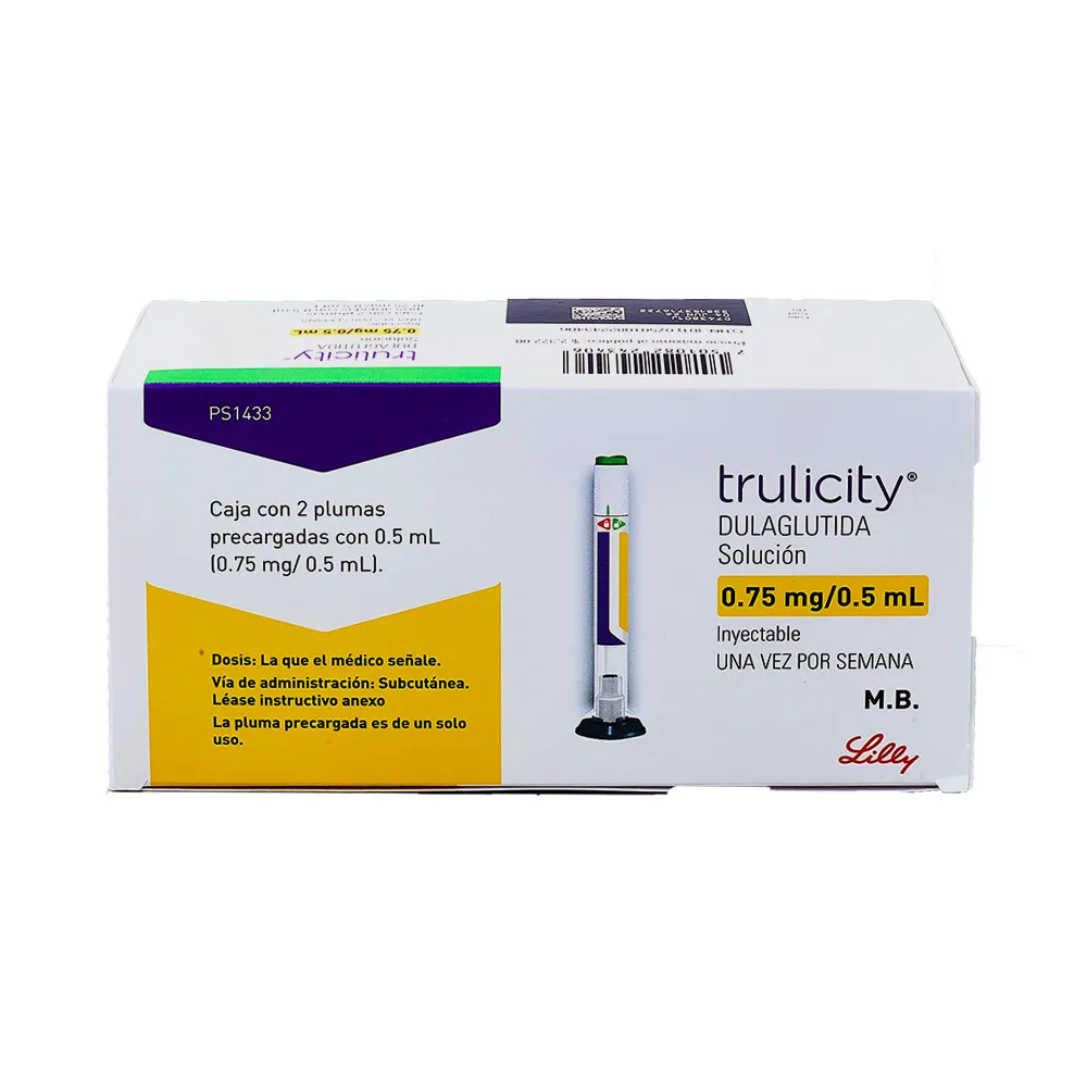 TRULICITY  INY 0.75MG/0.5ML PLUMA C 2 JGA