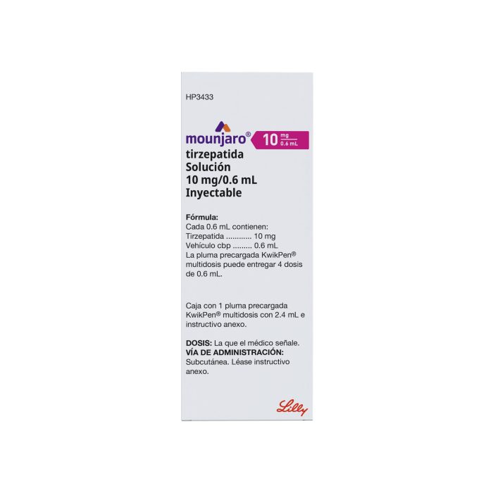MOUNJARO  KWIKPEN 10MG/.6ML C 1 PLUMA PRECAR MULTID (R)