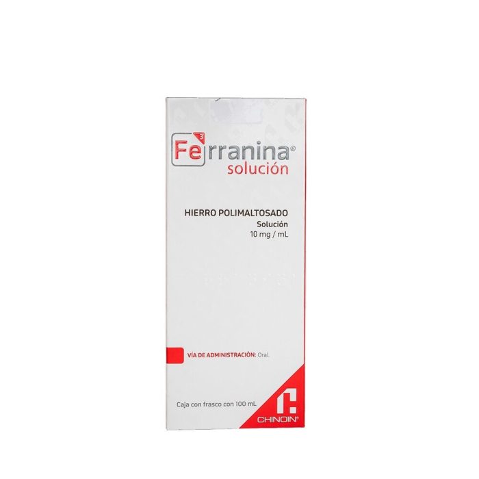 FERRANINA SOL ORAL 10MGML O 100ML HIERRO POLIMALTOSADO
