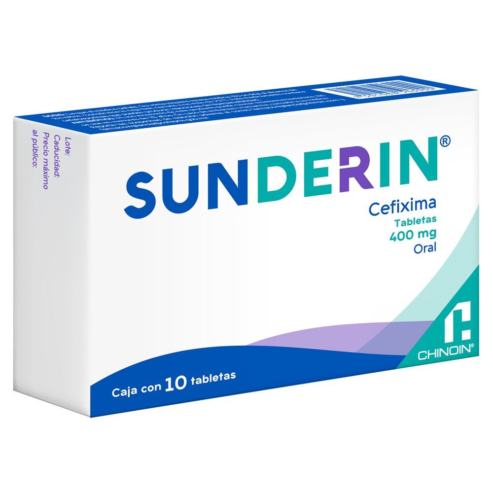 SUNDERIN 400MG ORAL C 10 TAB CEFIXIMA