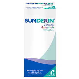 SUNDERIN 100MG/5ML SUSP 100ML CEFIXIMA