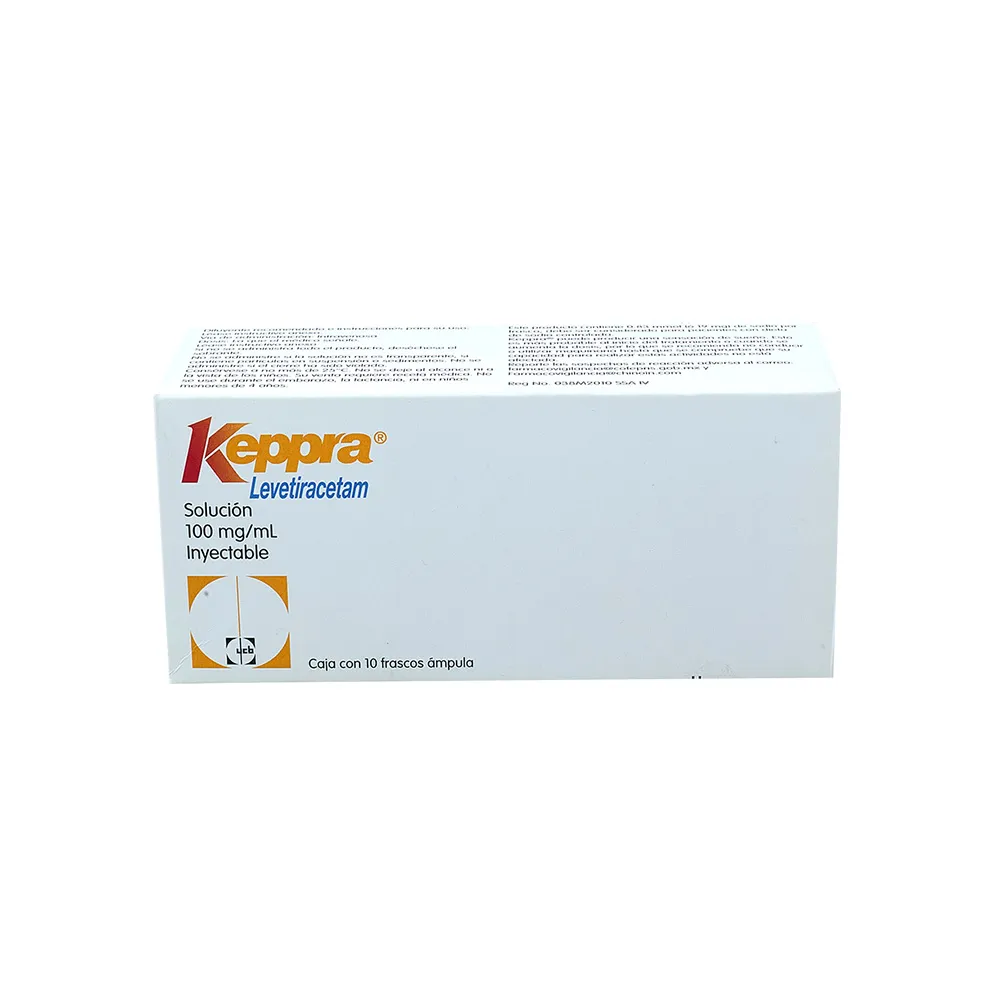 KEPPRA 100 MG/ML SOL INY 5ML C 10 O AMP LEVETIRACETAM