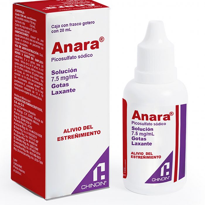 ANARA SOL 20ML PICOSULFATO DE SODIO