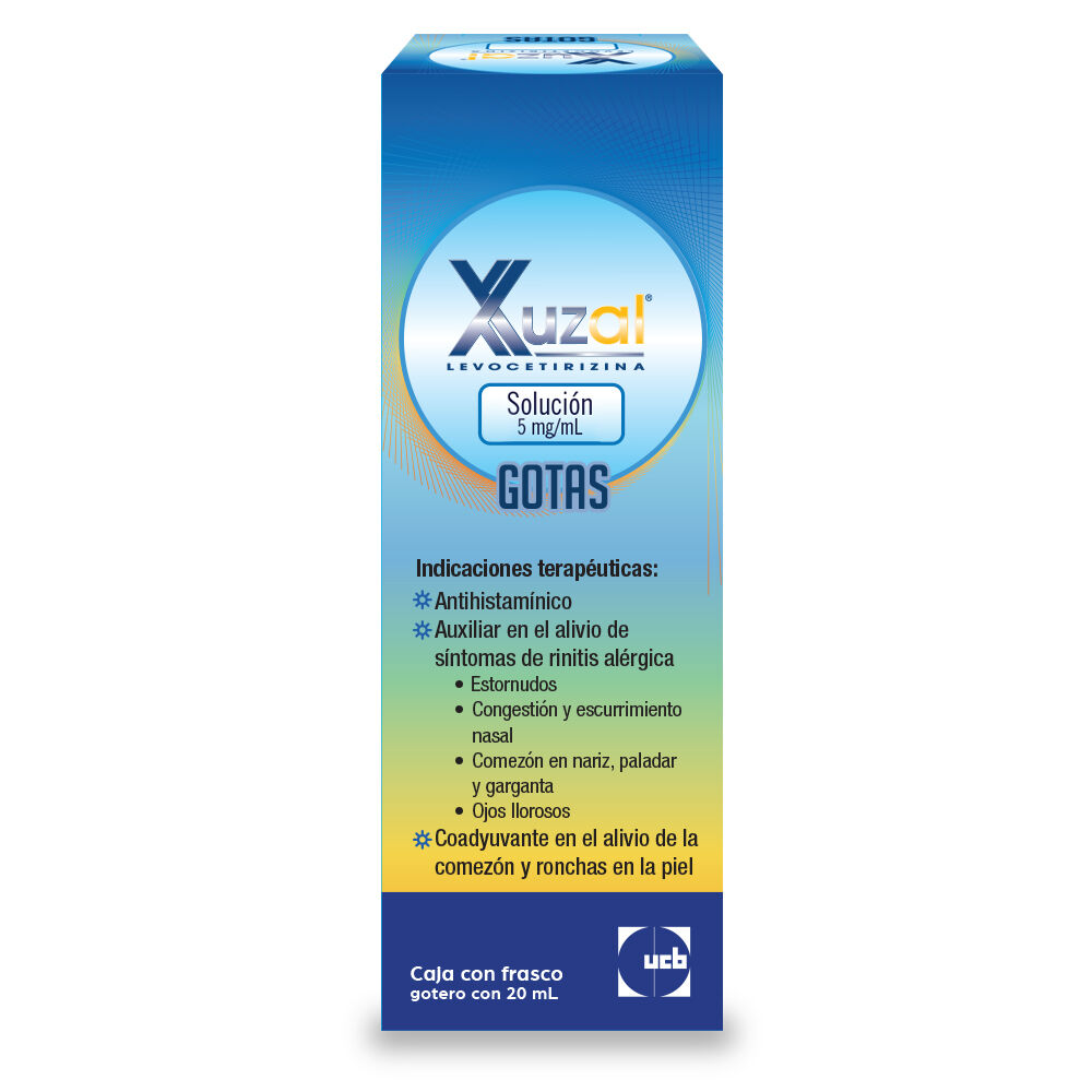 XUZAL SOL 20ML PEDIATRICO LEVOCETIRIZINA