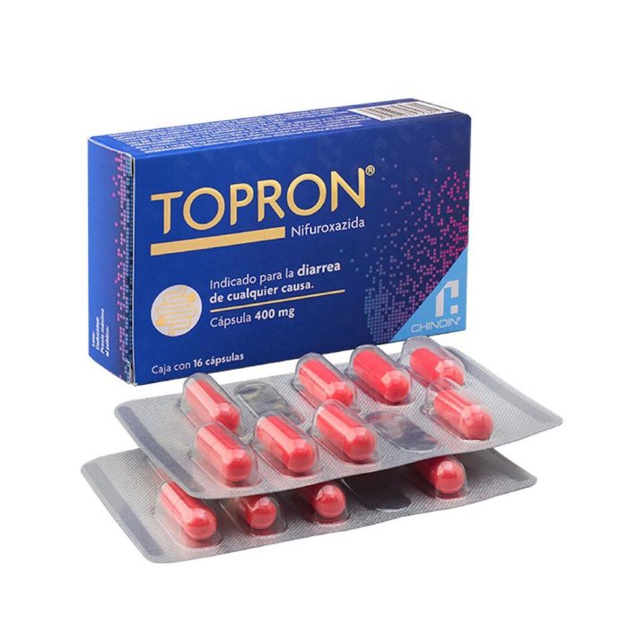 TOPRON C 16 CAP NIFUROXAZIDA
