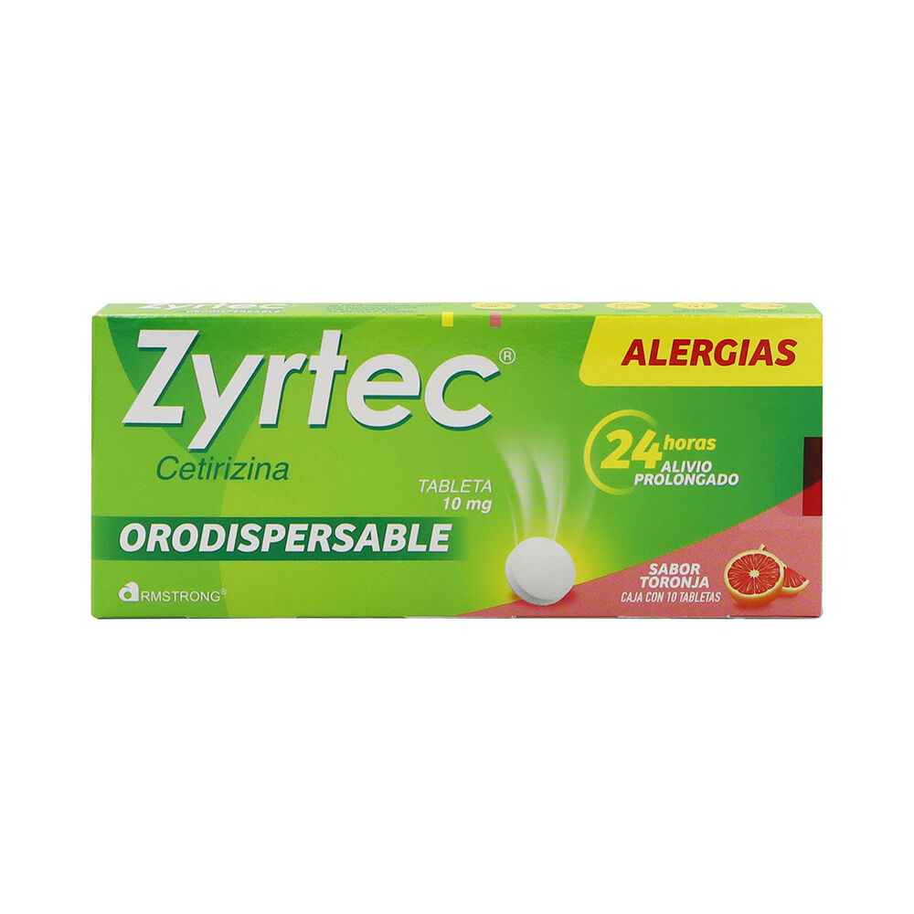 ZYRTEC ORODISPERSABLE 10MG C 10 TAB