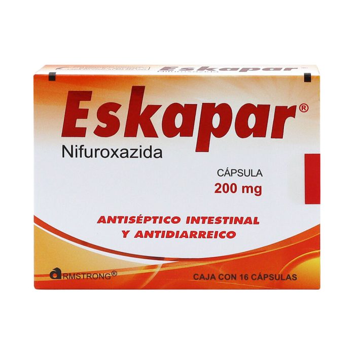 ESKAPAR 200MG C 16 CAP NIFUROXAZIDA