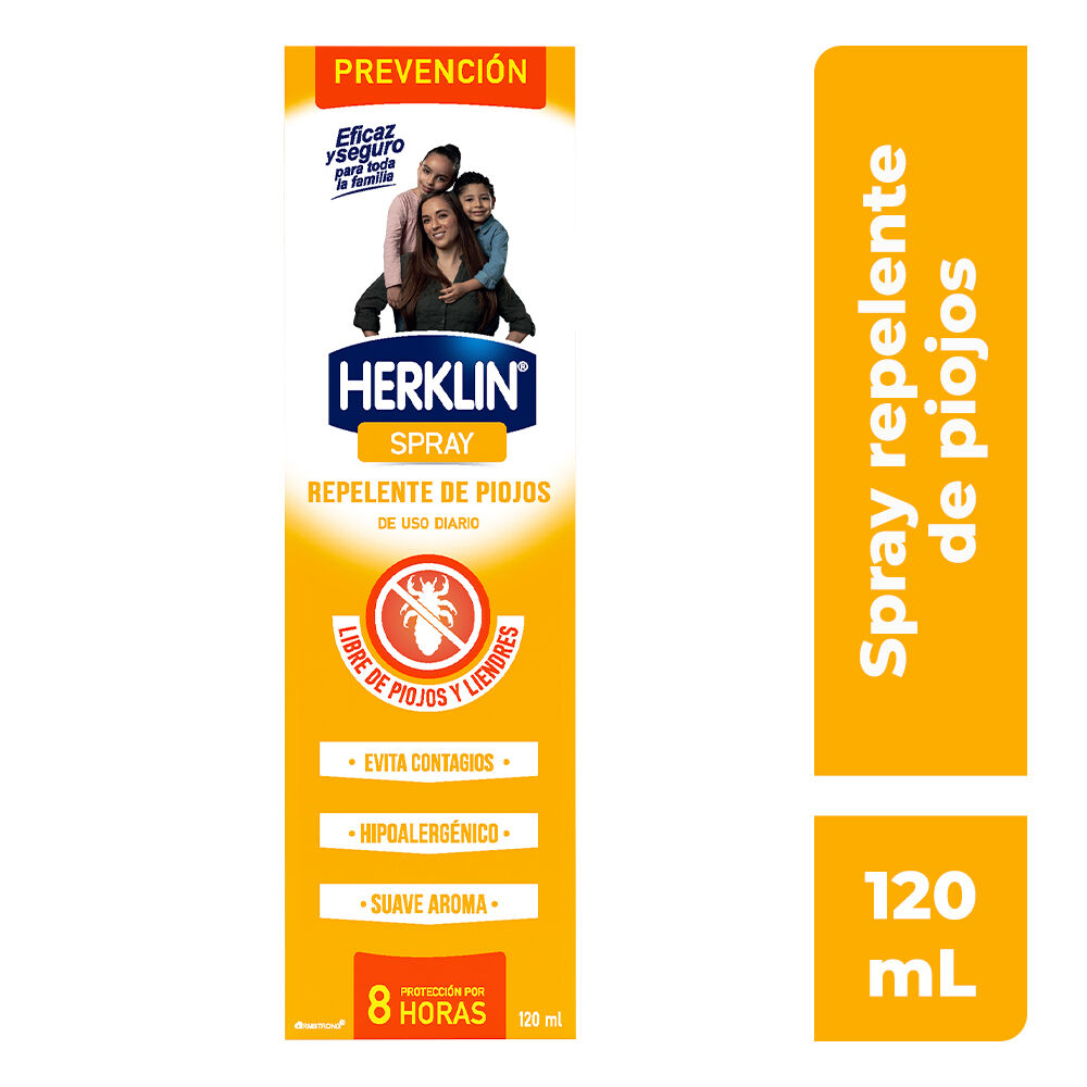 HERKLIN SPRAY REPELENTE DE PIOJOS USO DIARIO 120ML