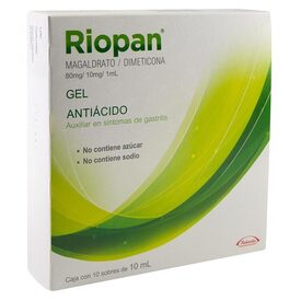 RIOPAN GEL 10ML C 10 SOB MAGALDRATO/DIMETICONA