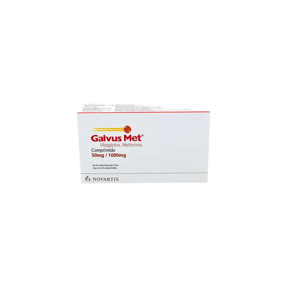 GALVUS MET 50MG/1000MG C 30 TAB VILDAGLIPTINAMETFORMINA