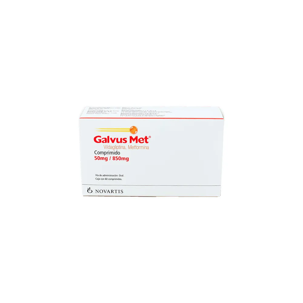 GALVUS MET 50/850MG C 60 TAB VILDAGLIPTINAMETFORMINA