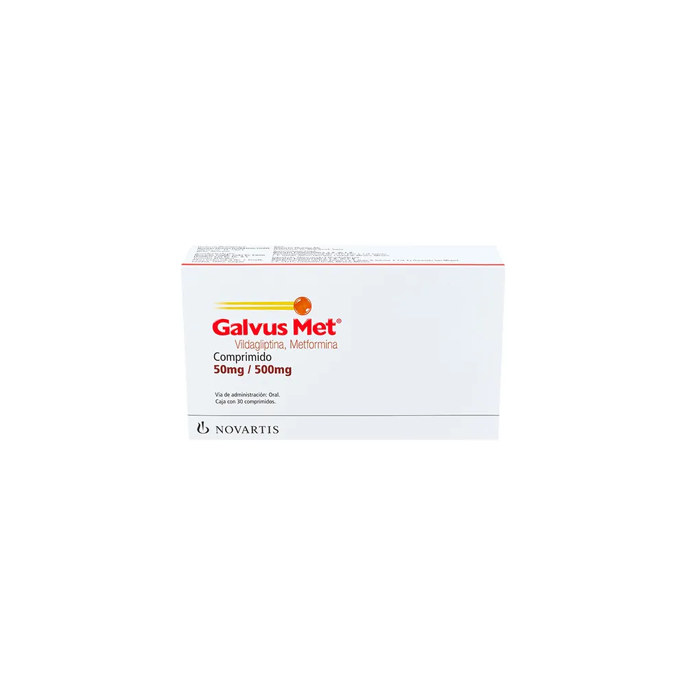 GALVUS MET 50MG/500MG C 30 TAB VILDAGLIPTINAMETFORMINA