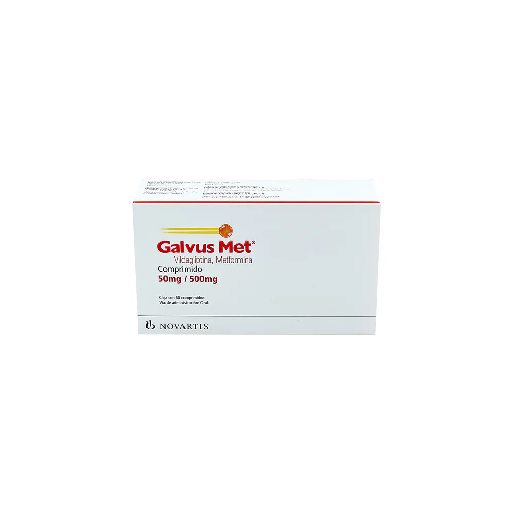 GALVUS MET 50MG/500MG C 60 TAB VILDAGLIPTINAMETFORMINA