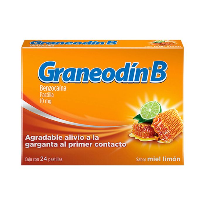GRANEODIN B PASTILLAS MIEL LIMON C 24 BENZOCAINA