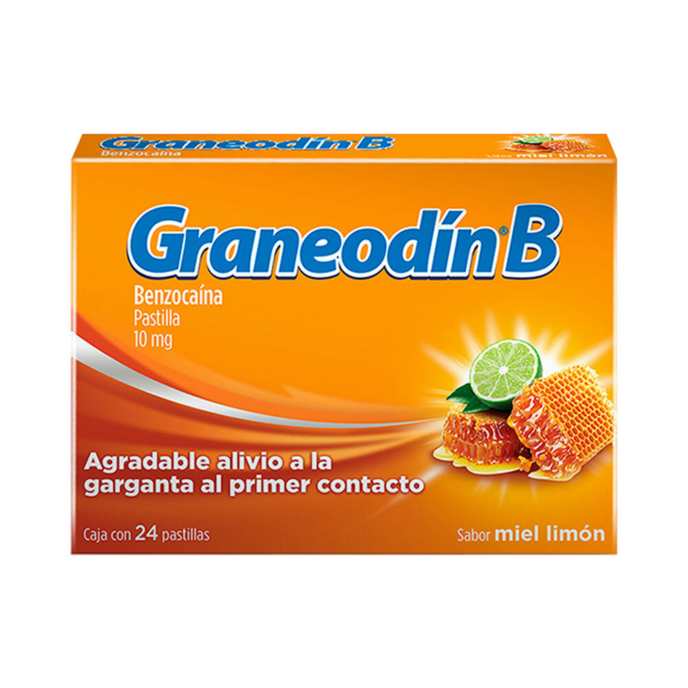 GRANEODIN B PASTILLAS MIEL LIMON C 24 BENZOCAINA