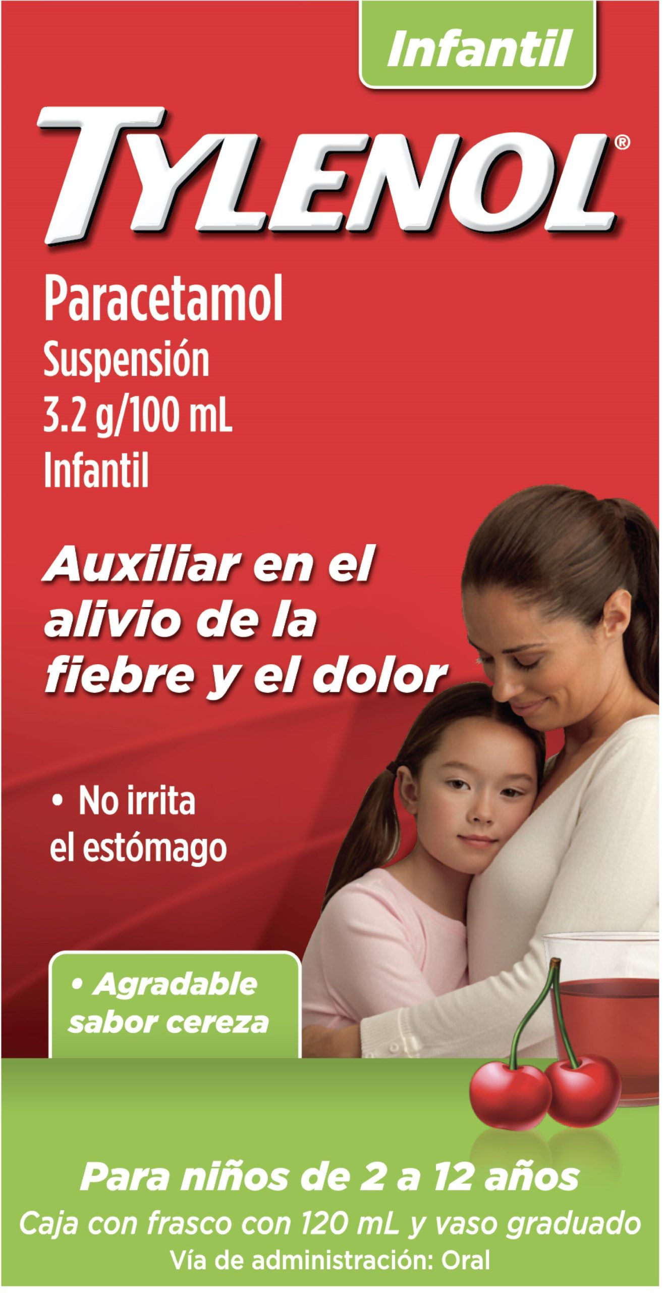 TYLENOL SUSP INFANTIL SAB CEREZA 120ML