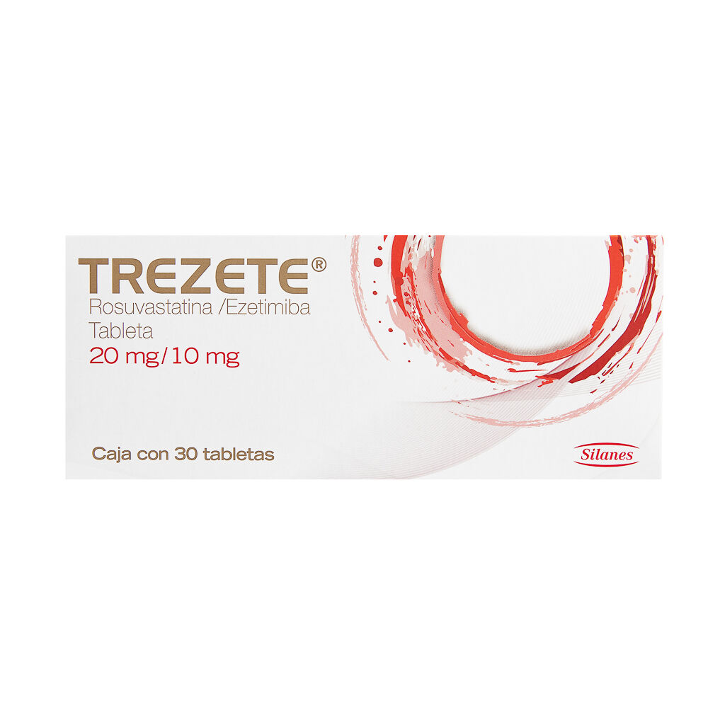 TREZETE 20/10MG C 30 TAB ROSUVASTATINAEZETIMIBA