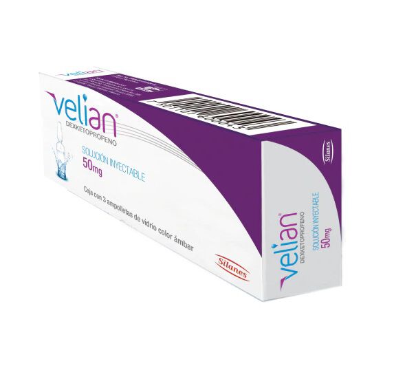 VELIAN 50MG SOL INY 2ML C 3 AMP